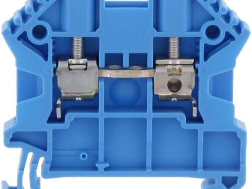 Borne de raccordement vissée - 4 mm² - Bleu｜Contaclip