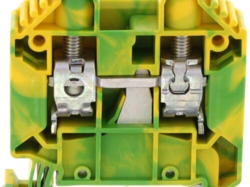 Borne de raccordement vissée - 16 mm² - Vert-Jaune｜Contaclip