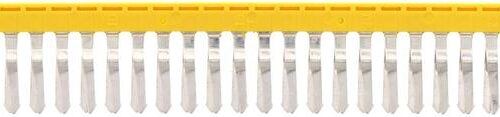 Connecteur transversal isolé jaune Contaclip - 30 pôles - 2.5 mm² pour borne visée | REF C17210.8