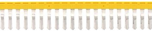 Connecteur transversal isolé jaune Contaclip - 30 pôles - 4 mm² pour borne visée | REF C17220.8