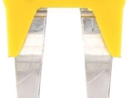 Connecteur transversal isolé jaune Contaclip - 2 pôles - 6 mm² pour borne visée | REF C17221.8