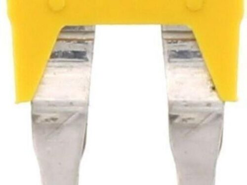 Connecteur transversal isolé jaune Contaclip - 2 pôles - 10 mm² pour borne visée | REF C17231.8
