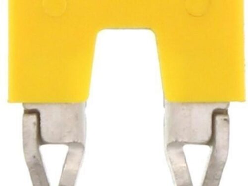 Connecteur transversal isolé jaune Contaclip - 2 pôles - 16 mm² pour borne visée | REF C17247.8