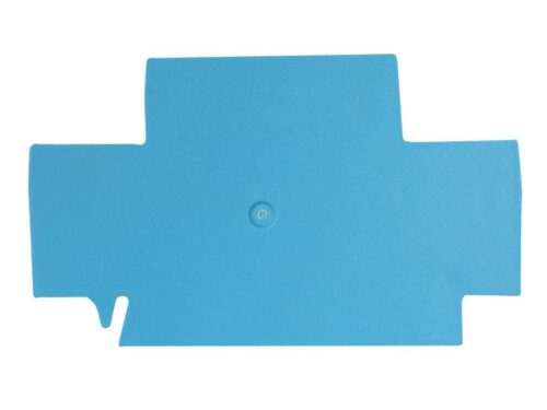 Flasque Contaclip - Pour borne de raccordement push-in 2 étages - 2.5 à 4 mm² - Bleu