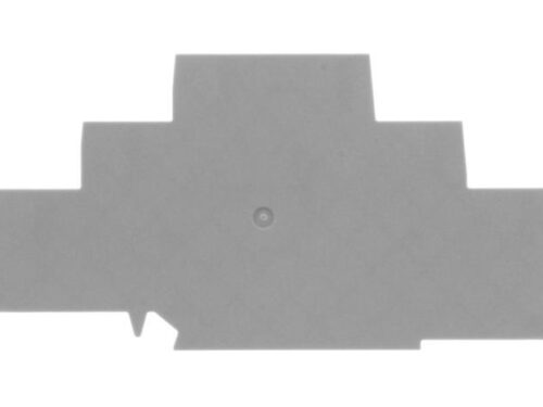 Flasque Contaclip - Pour borne de raccordement push-in 3 étages - 2.5 à 4 mm² - Gris