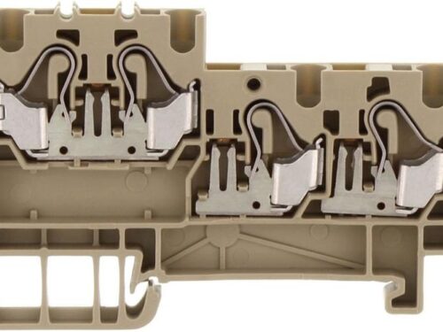 Borne capteur intitiateur beige Contaclip - 2.5 mm² | REF C3295.2