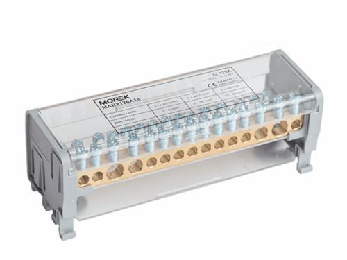 Répartiteur multipolaire Morek - Moblock 2P 125A-15 | REF MORMAB2126A18