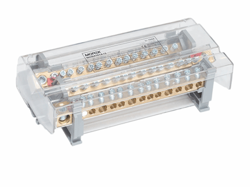 Répartiteur multipolaire Morek - Moblock 4P 160A-14 | REF MORMAB4161A18