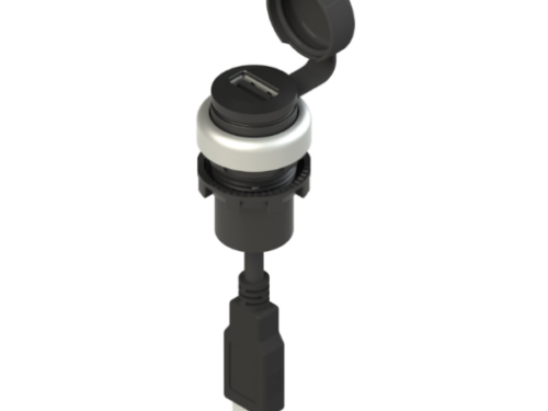 Prise USB 2.0 série EROUND - Type A femelle - Pizzato