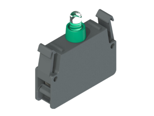 Blocs à leds série EROUND.12-30V AC/DC vert - Pizzato