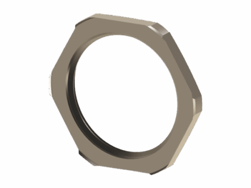 Contre-écrous acier inoxydable Morek - M63 - Diam. 33 à 44 mm (x 5) | REF MORMBS2LS63E0