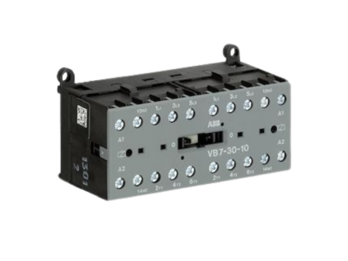 Mini contacteur inverseur tri-polaire B7 5.5kW - 1NO - Tension 230 VAC