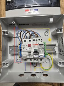 Coffret AC 3kW monophasé