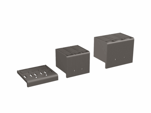 Cache borne long / 3 Pôles ABB - LTC XT4 - 2 pcs | REF ABB066670
