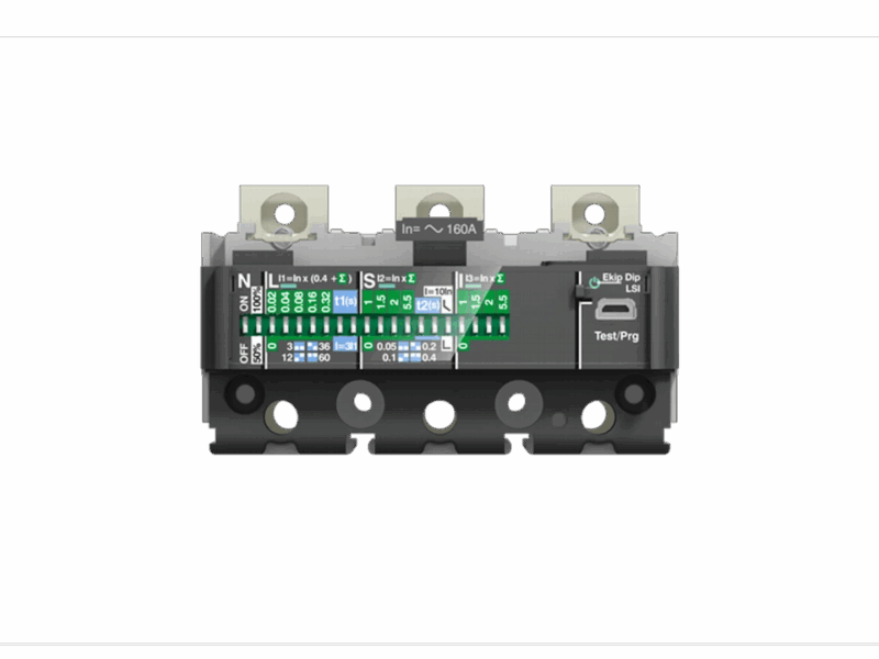 Déclencheur tripolaire EKIP LS/I / 3 Pôles ABB - 100A XT2 | REF ABB067298