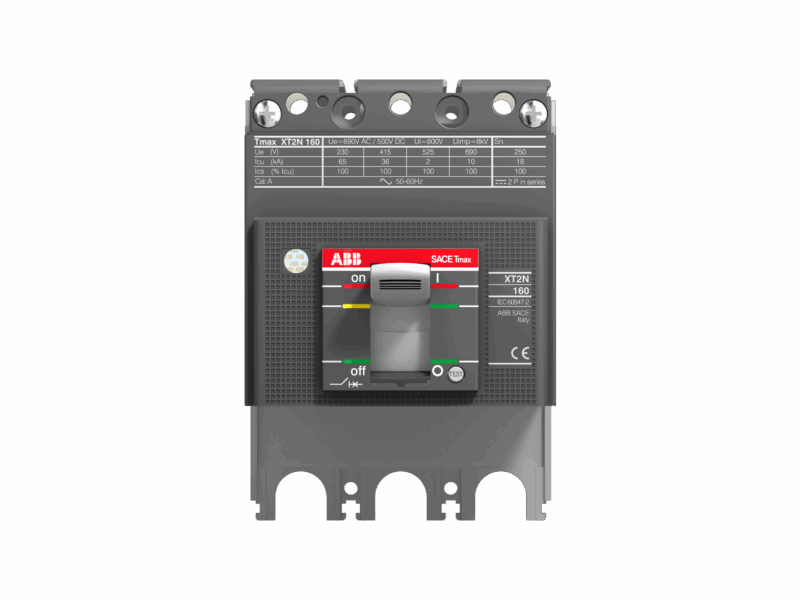 Bloc de coupure XT2N 160A / 3 Pôles ABB - Disjoncteur déclencheur électronique | REF ABB068163