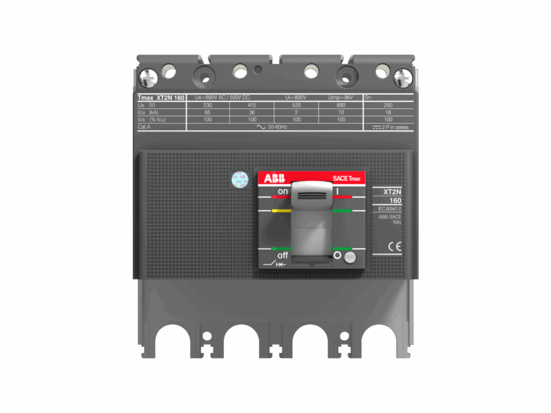 Bloc de coupure XT2N 160A / 4 Pôles ABB - Disjoncteur déclencheur électronique | REF ABB068168