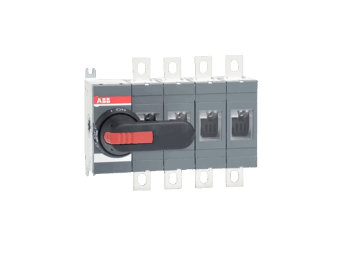 Interrupteur-sectionneur OT / 4 Pôles ABB - 400A - montage fond d'armoire ou rail DIN | REF ABB923078