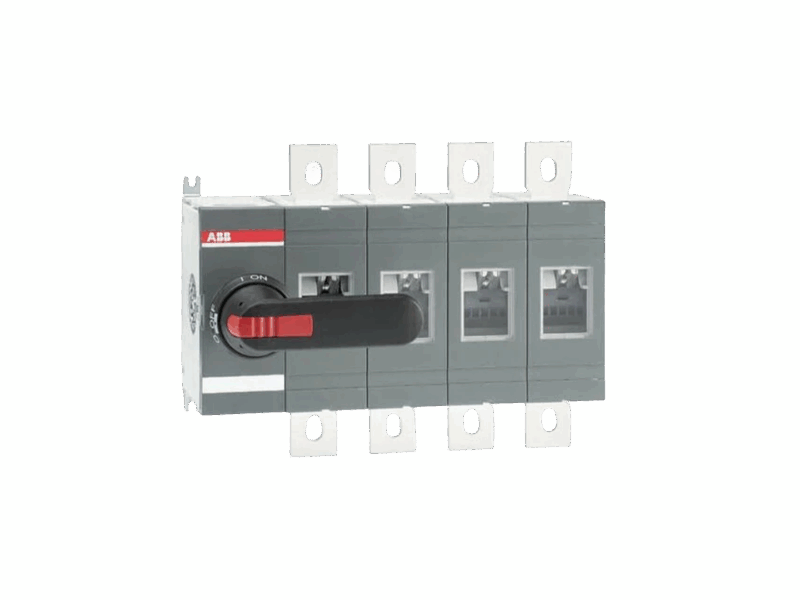 Interrupteur-sectionneur OT / 4 Pôles ABB - 630A - montage fond d'armoire ou rail DIN | REF ABB923080