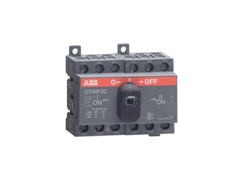 Inverseur de source manuel OT / 3 Pôles ABB - 40A - montage fond d'armoire | REF ABB939053