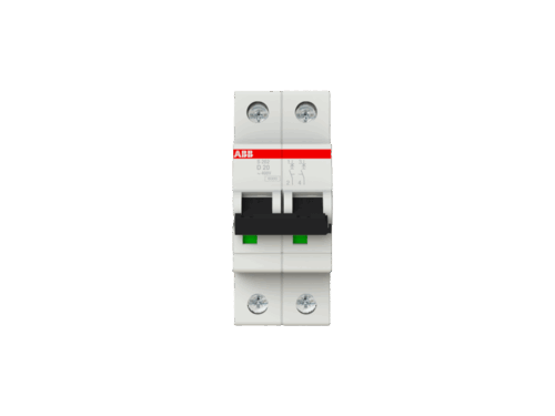 Disjoncteur modulaire S200 courbe D ABB - 2P - 6kA - 32A | REF ABB352266
