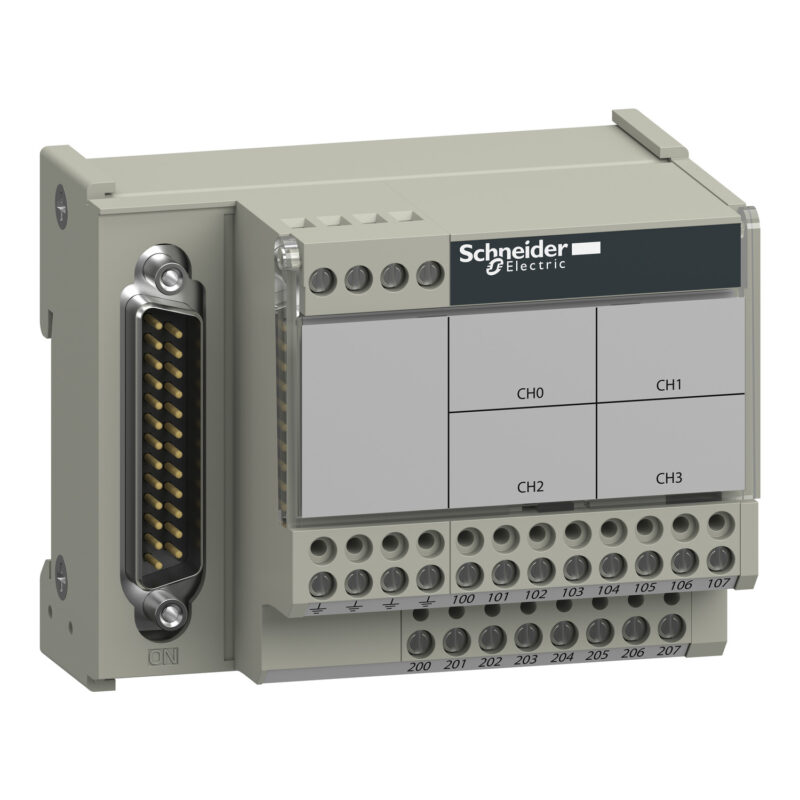 Telefast ABE7 Schneider Electric - Embase de raccordement TELEFAST - 4 voies ANA | REF SCHABE7CPA410