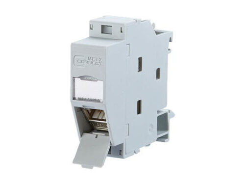Connecteur Metz Connect - RJ45 Cat.6A pour montage sur rail DIN | REF M130B117003-E
