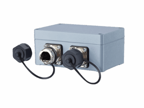 Boîtier mural Metz Connect - E-DAT Industry IP67 V1 2 ports metal outlet | REF M1401010620ME