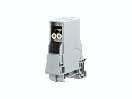 Module d'adaptation fibre optique Metz Connect - LC-D multimode pour rail DIN TS35 | REF M1402306113KE