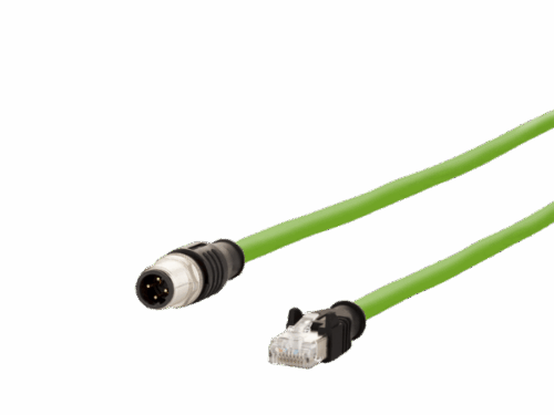 Câble de capteur ethernet Metz Connect - M12 Mâle vers RJ45 Mâle, 5m | REF M142M4D15050
