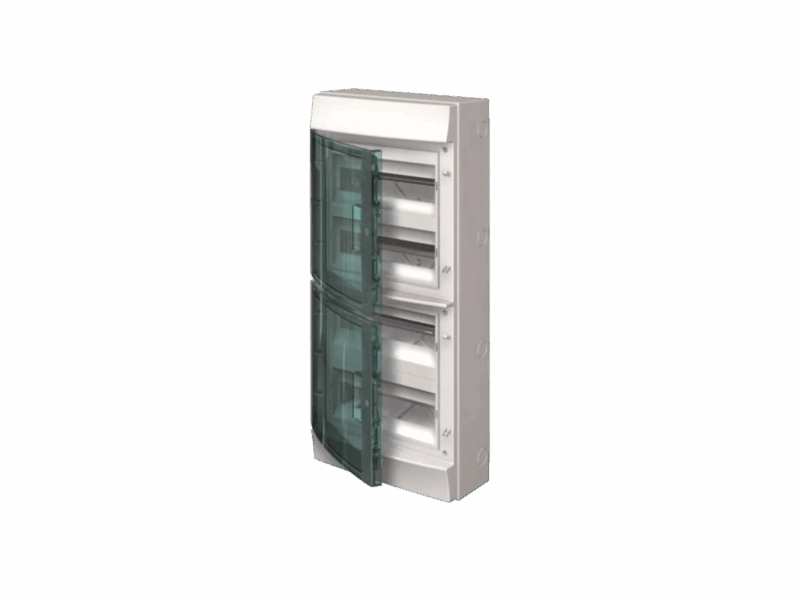 Coffret étanche Mistral 65H ABB - 4 rangées 48 modules | REF ABBH65P12X420750