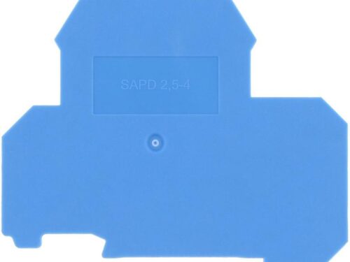 Flasque Contaclip - Pour borne de raccordement vissée - 2 étages 10 mm² - Bleu