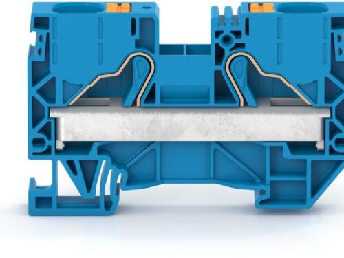 Borne de raccordement push-in - Contaclip - 10 à 16 mm² - Bleu