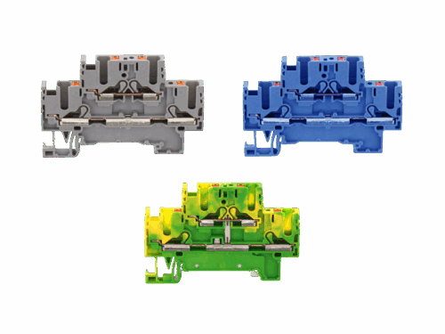 Borne de raccordement push-in - 2 étages - Contaclip - 2.5 mm²