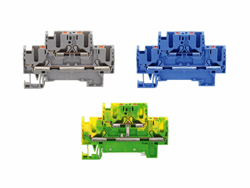 Borne de raccordement push-in - 2 étages - Contaclip - 2.5 mm²