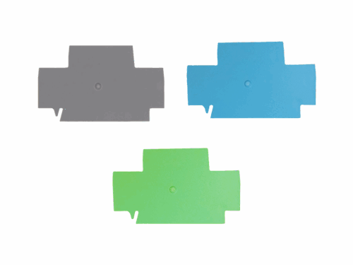 Flasque Contaclip - Pour borne de raccordement push-in 2 étages - 2.5 à 4 mm²