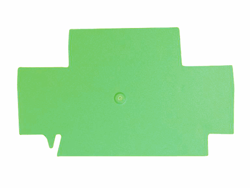 Flasque Contaclip - Pour borne de raccordement push-in 2 étages - 2.5 à 4 mm² - Vert