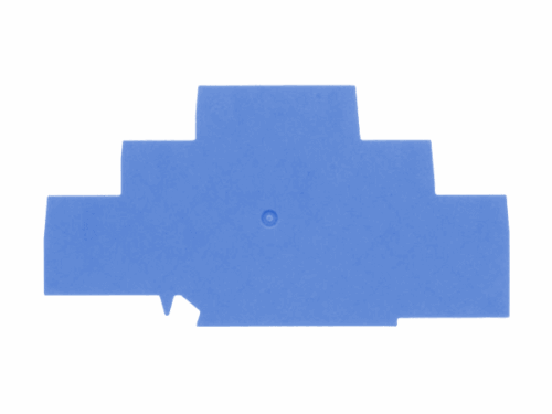 Flasque Contaclip - Pour borne de raccordement push-in 3 étages - 2.5 à 4 mm² - Bleu