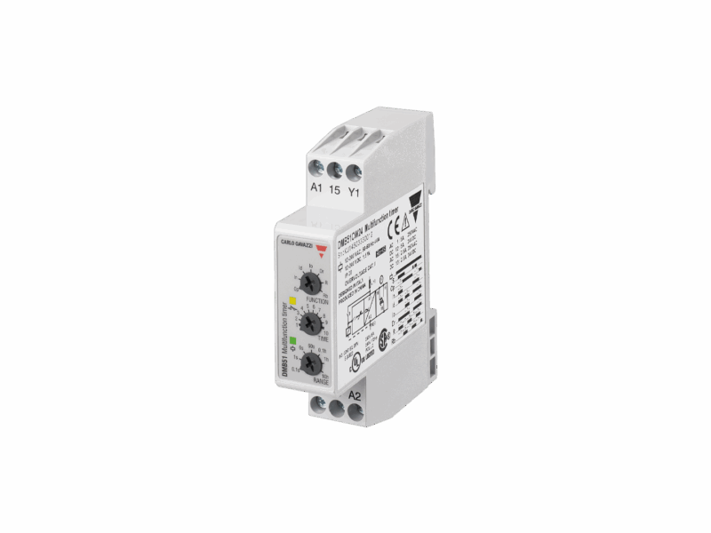 Minutérie multifonctions Gavazzi - 12-240V AC/DC – 0.1s à 100h – 7 fonctions | REF DMB51CW24