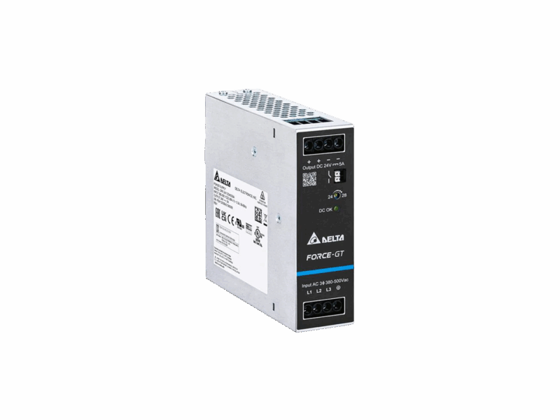 Alimentation série DRF Tri. Delta - 24VDC / 10A, 240W - pour rail DIN | REF DRF-24V240W3GBA
