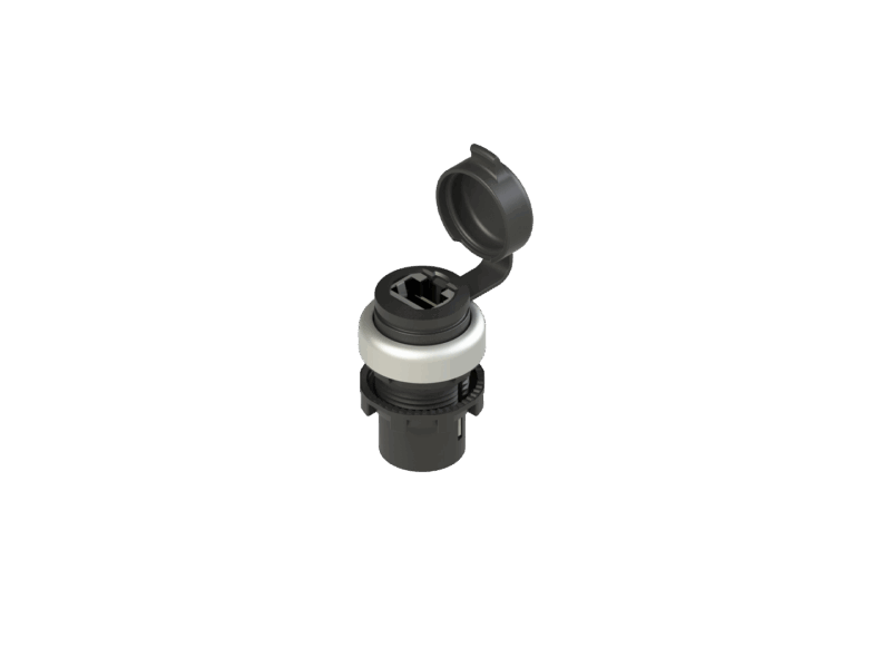 Prise RJ45 Femelle/Femelle sans câble Pizzato | REF E2 1RJ459CAK