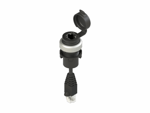 Prise RJ45 Femelle/Mâle avec câble de 2,5m Pizzato | REF E2 1RJ459CN2.5