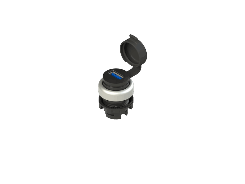 Prise USB 3.0 Type A Femelle/Femelle Pizzato | REF E2 1USB9AAK