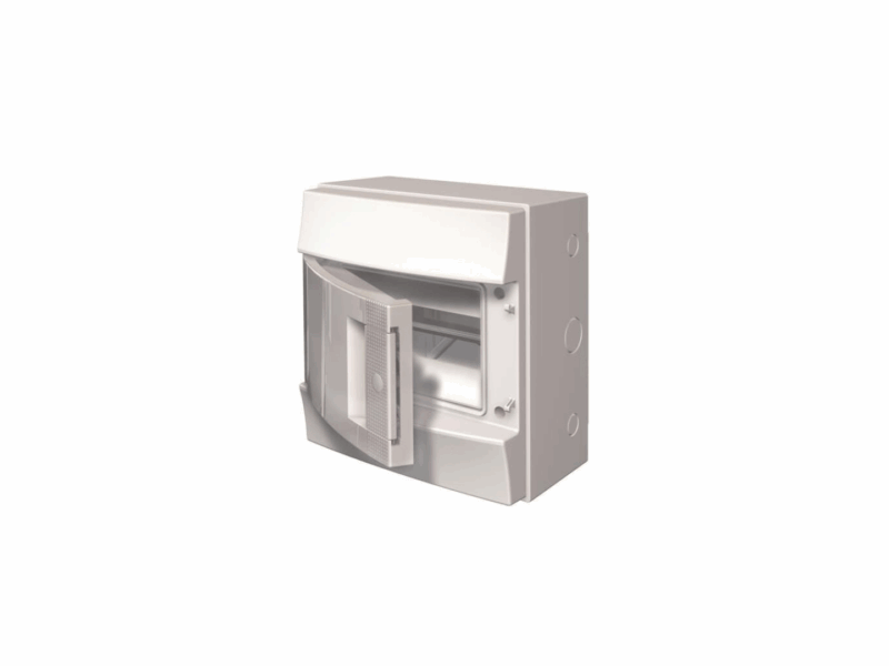 Coffret étanche Mistral 65H ABB - 1 rangée 8 modules | REF ABBH65P08X110750