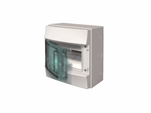 Coffret étanche Mistral 65H ABB - 1 rangée 8 modules | REF ABBH65P08X120750