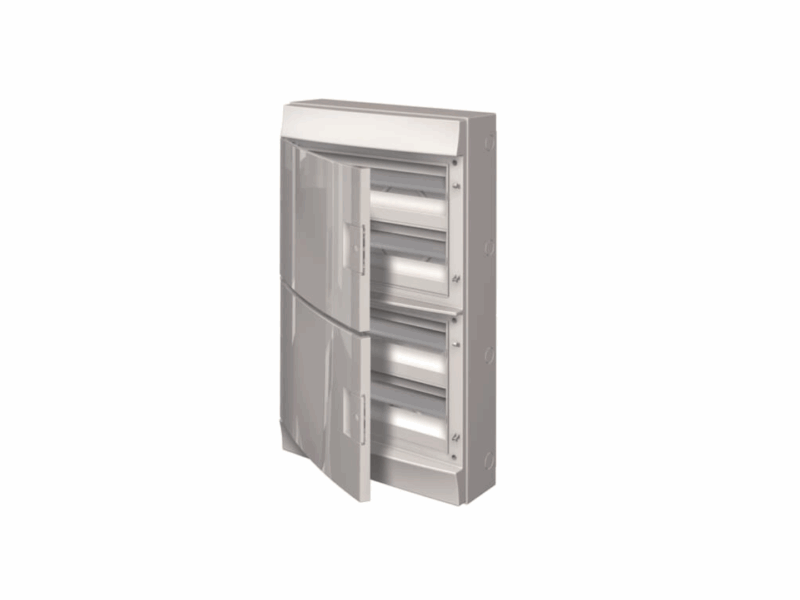 Coffret étanche Mistral 65H ABB - 4 rangées 72 modules | REF ABBH65P18X410750