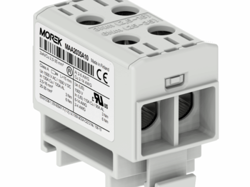 Bloc de jonction - OTL 35-2 - 4 trous - Gris｜Morek
