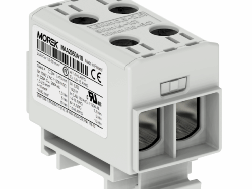Bloc de jonction - OTL 50-2 - 4 trous - Gris｜Morek