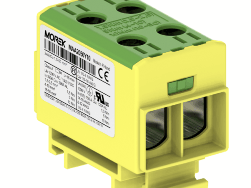 Bloc de jonction - OTL 50-2 - 4 trous - Vert-Jaune｜Morek