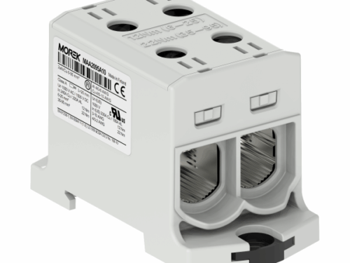 Bloc de jonction - OTL 95-2 - 4 trous - Gris｜Morek